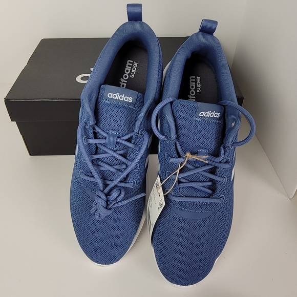 Adidas Qt Racer 2.0 Blue Running Shoes - Picture 11 of 15